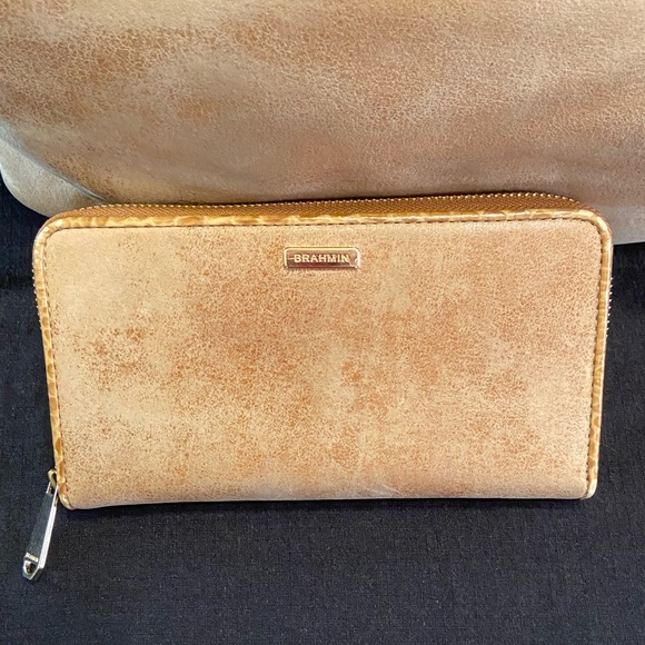 ⚡️FLASH Sale⏱️ Brahmin Annika Ran Safi Genuine Leather Tote w/ Matching Wallet - Picture 4 of 14